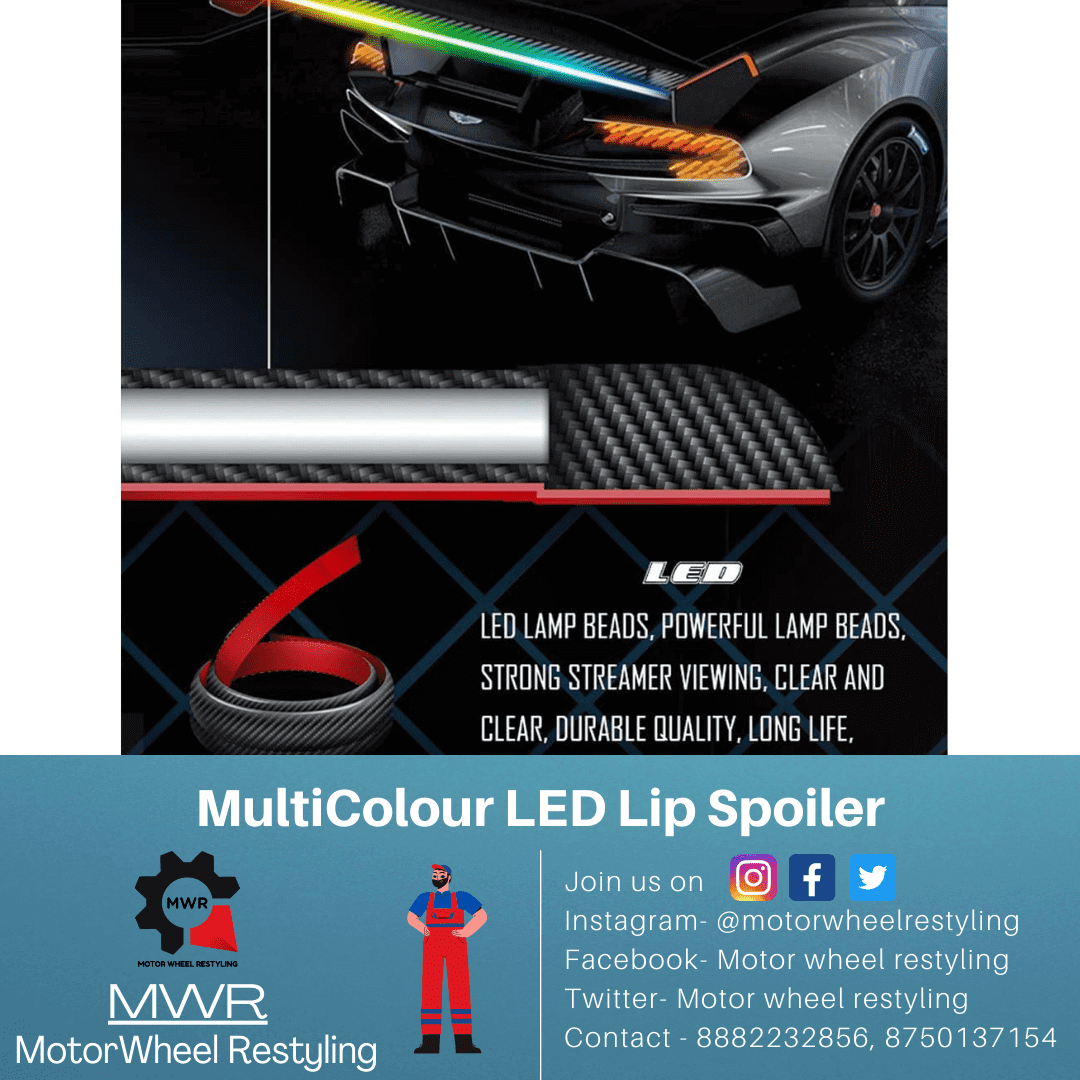 MWR multicolor LED lip spoiler