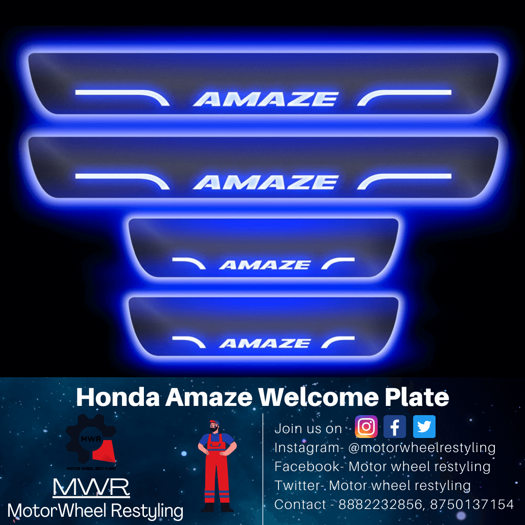 2018 Honda Amaze Welcome Plate