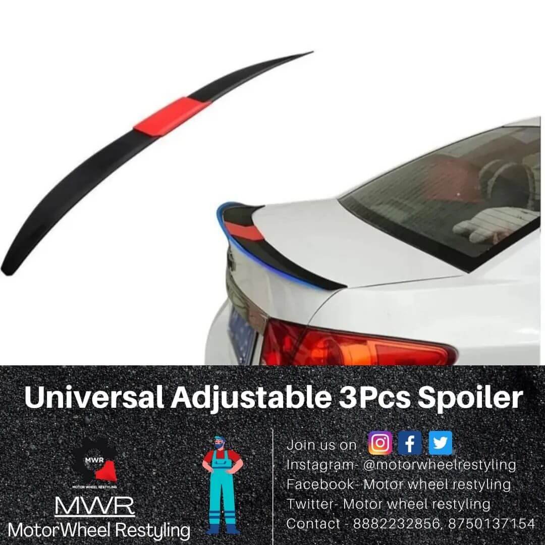 Universal Adjustable 3 Piece Spoiler