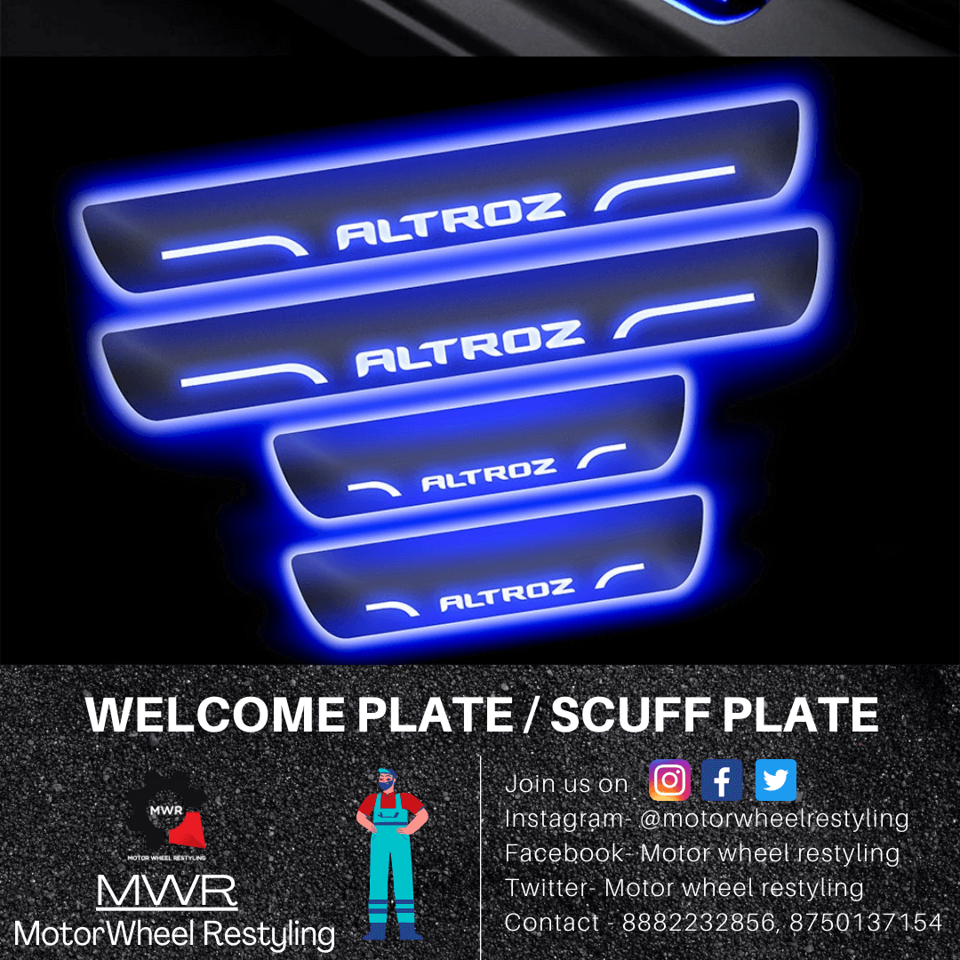 MWR Altroz welcome plate