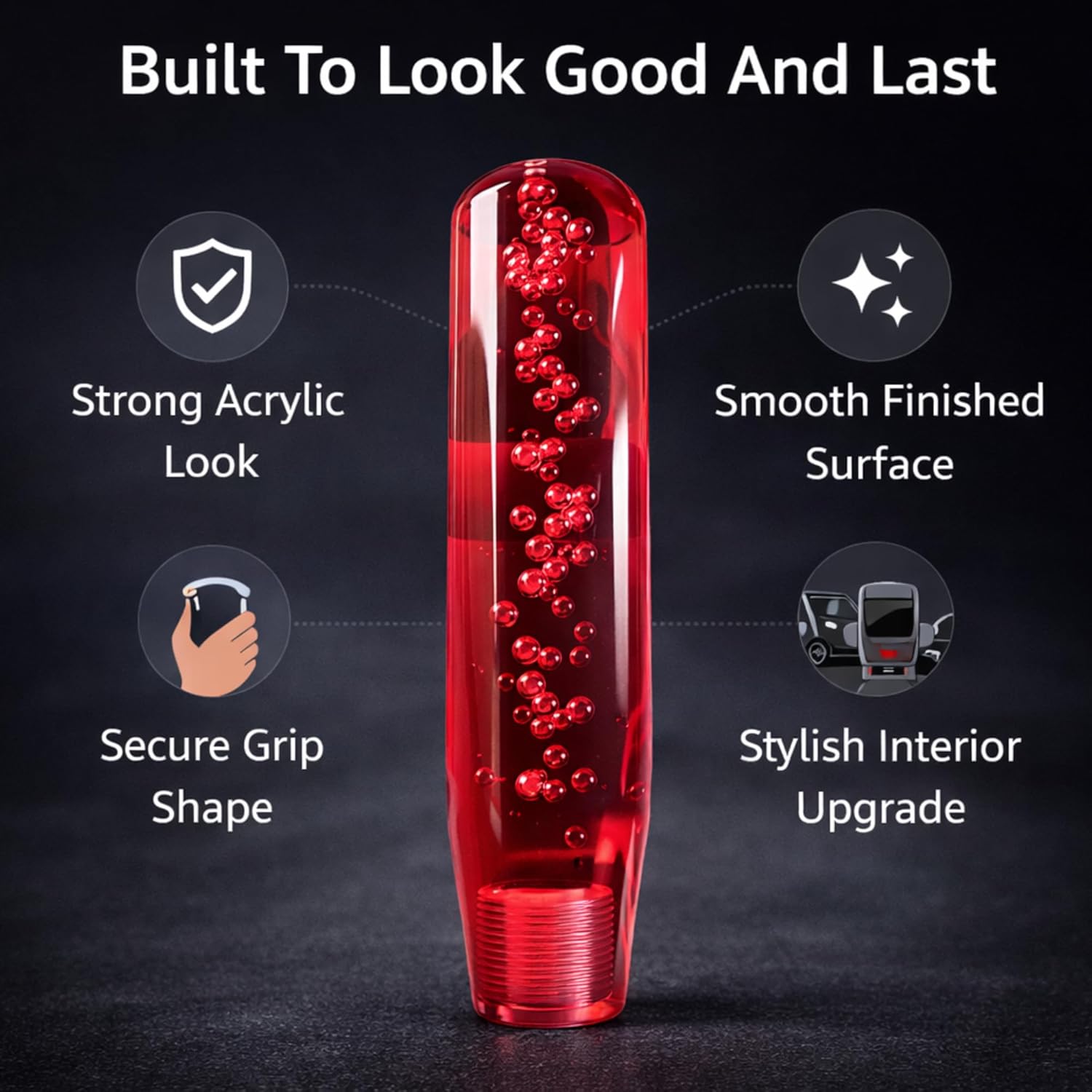 Crystal Gear Knob RED - MWR