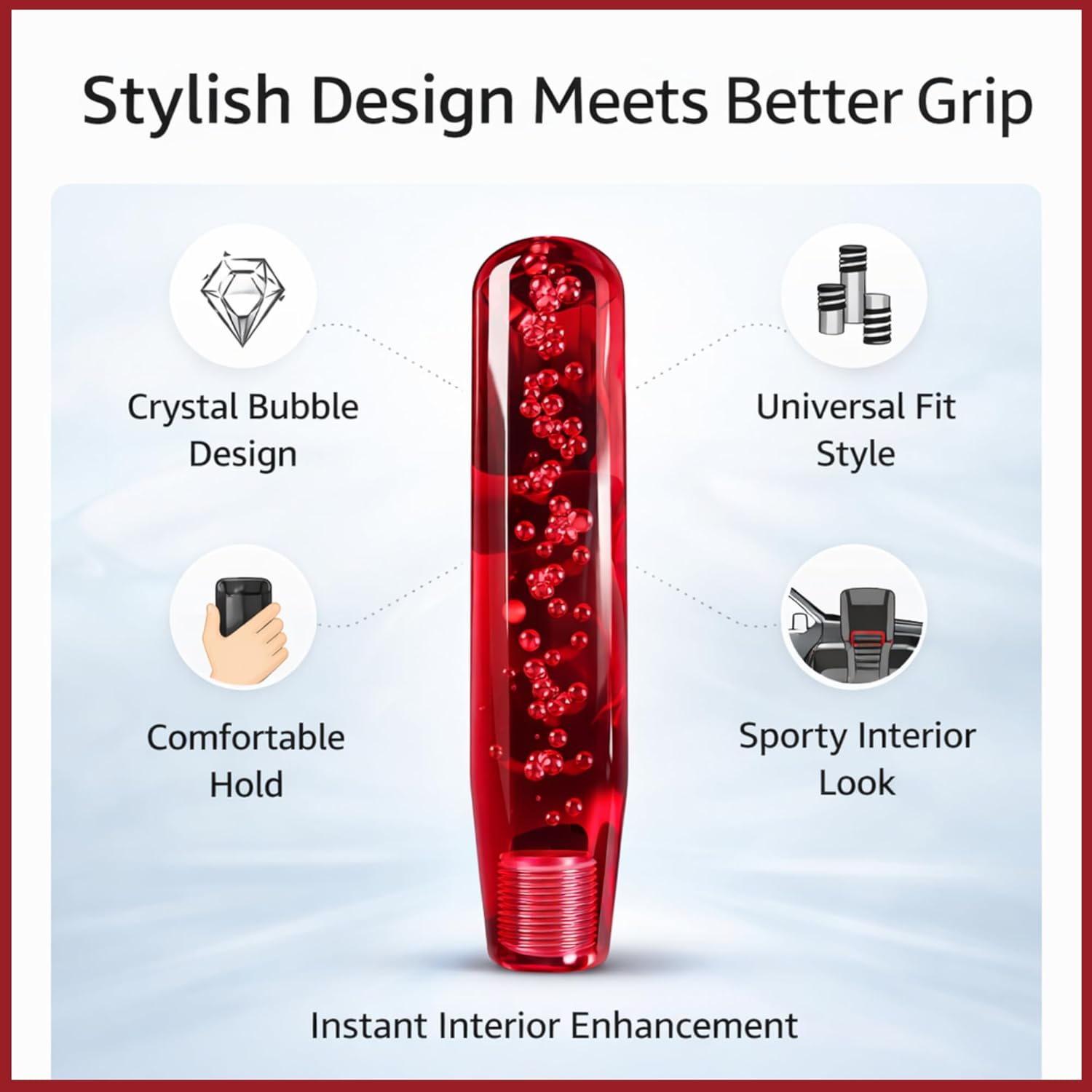 Crystal Gear Knob RED - MWR